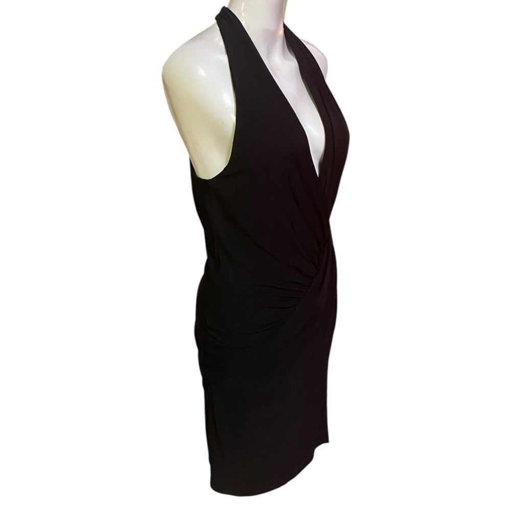Haute Hippie Black Halter Sheath Dress Style 12-3389 - Picture 3 of 7